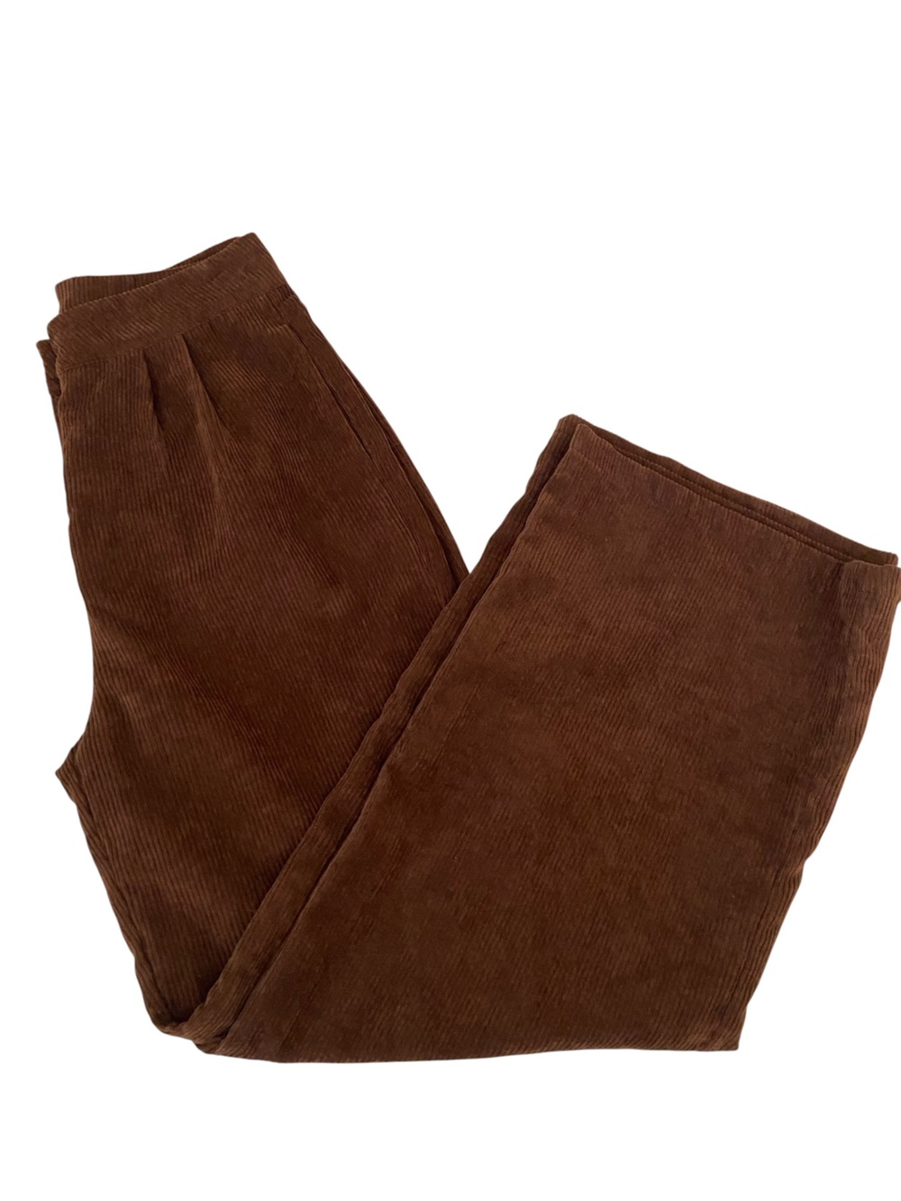 CIDER WIDE LEG BROWN CORDUROY PANTS SIZE MEDIUM